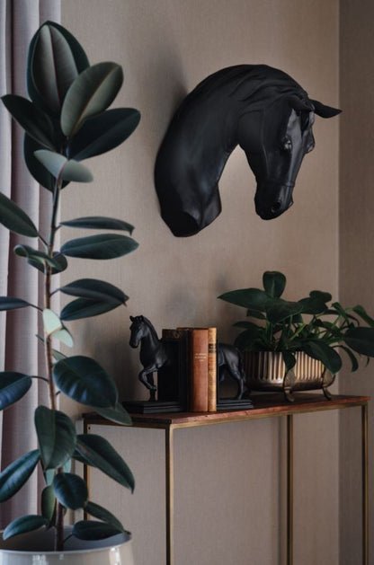 Dekor bokstøtte Hest Poly 2-pakning 12x10x22cm