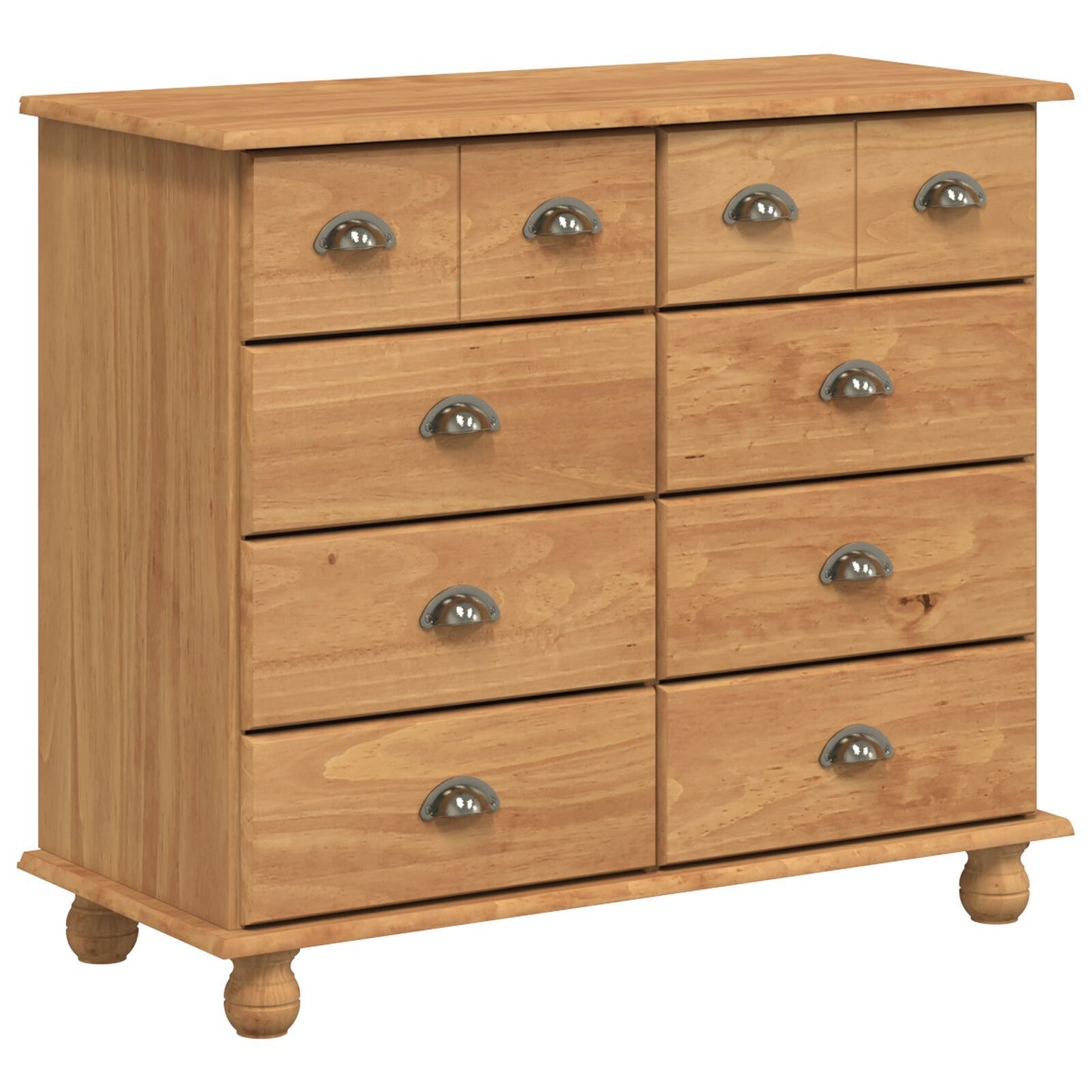 Kommode Honningbrun 'ASKIM' 91x40x79 cm Massivt trefuru