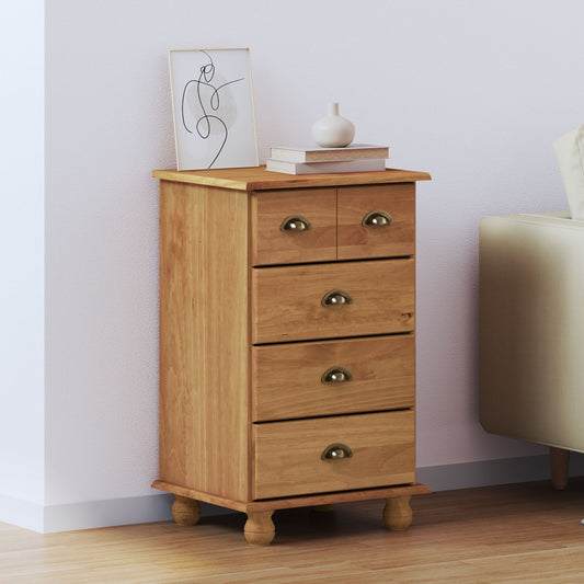 Kommode Honningbrun 'ASKIM' 45.8x40x79 cm Solid Tre Furu