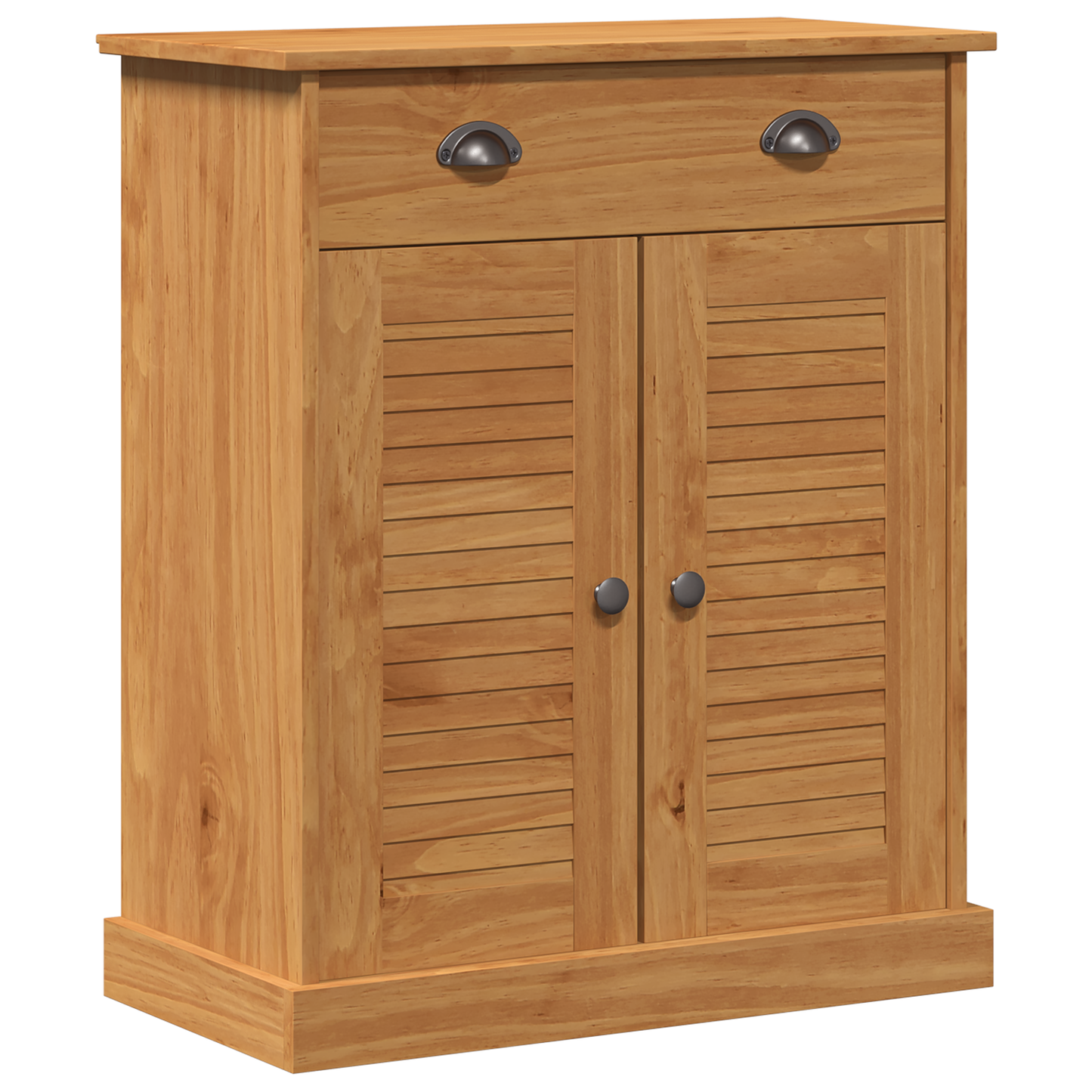 Baderomsinnredningssett med skuff med hylle 2 pcs Brun 67.5 x 34 x 80 cm
