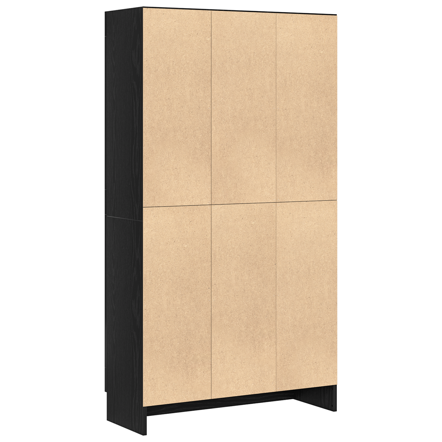 Bokhylle Svart Romdeler 2 stk 165x30,5x150 cm