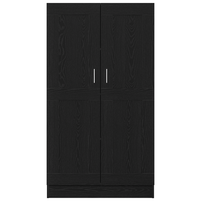 Bokhylle Svart Romdeler 2 stk 165x30,5x150 cm