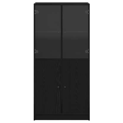 Skap Svart Eik 68x37x142 cm