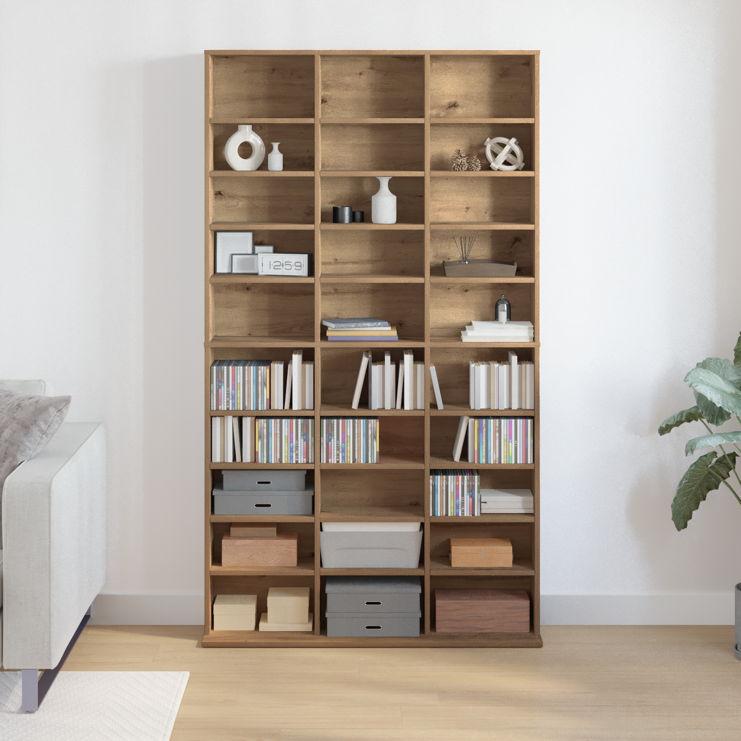 Bokhylle Artisan Eik - 101x23x177.5 cm laget av