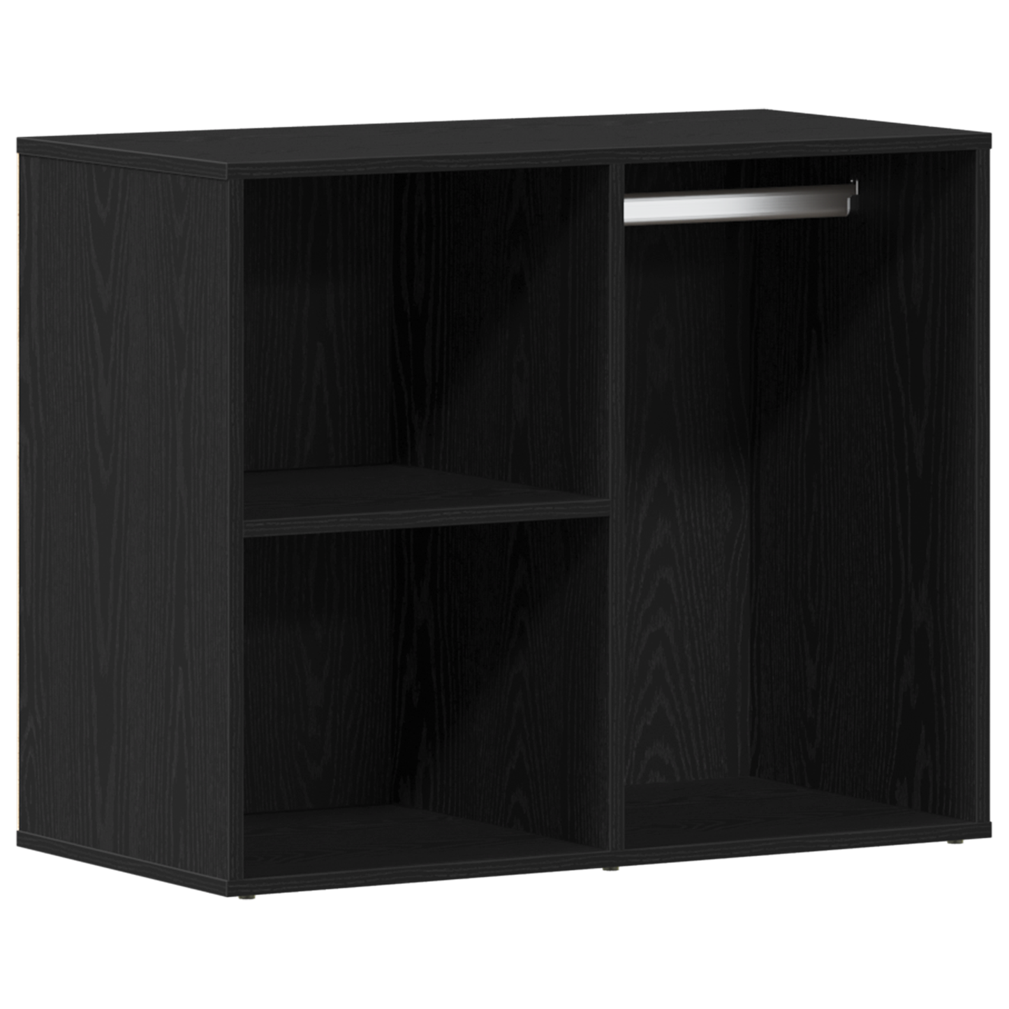 Sminkebord Svart Eik LED 2 skap