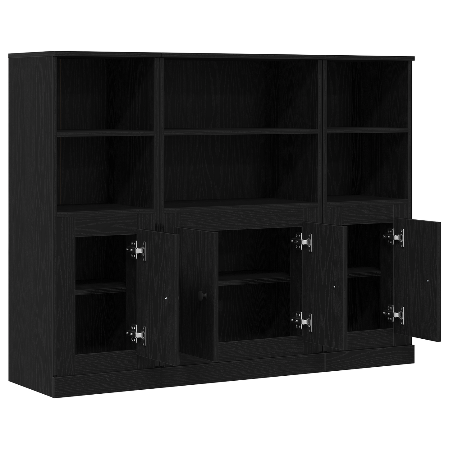 Skap Svart 132x35,5x103,5 cm