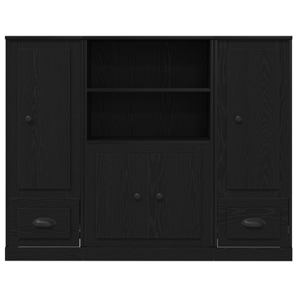 Skap Svart Eik 132x35,5x103,5 cm