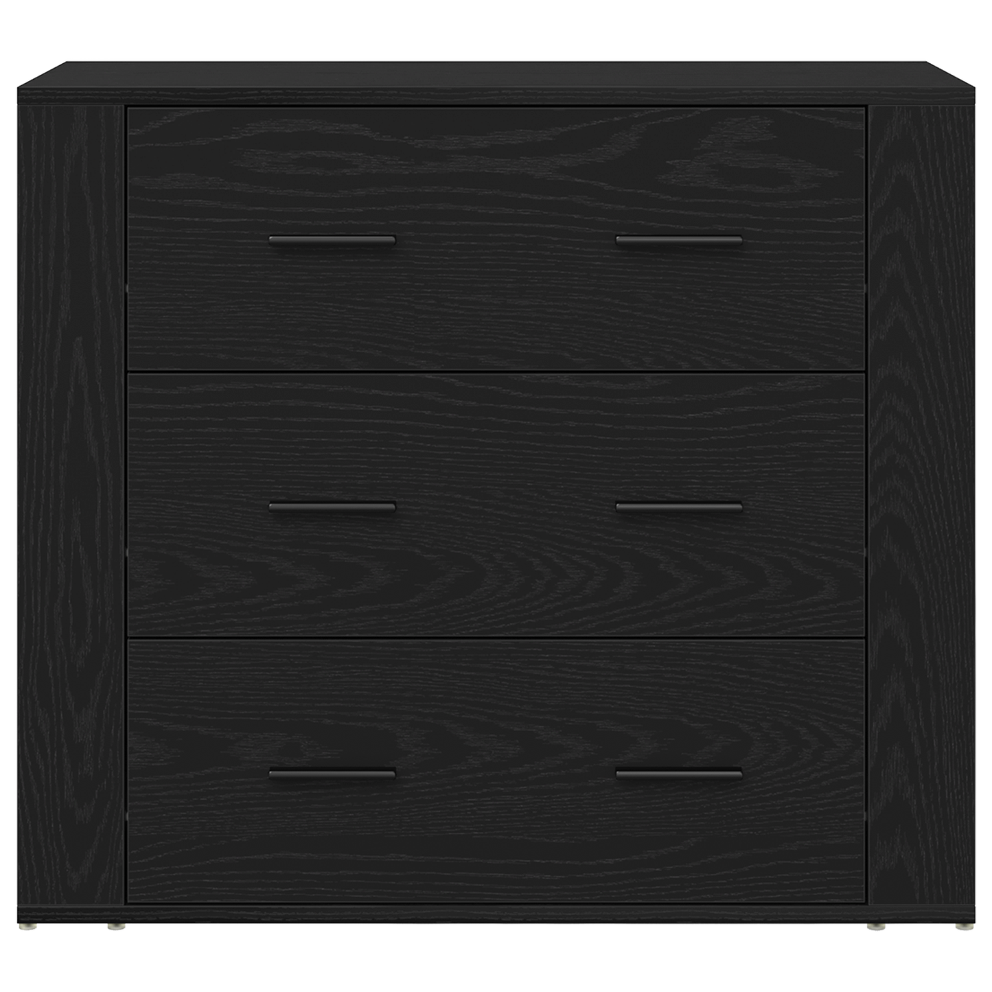 Sidebord Svart Eik 3 stk