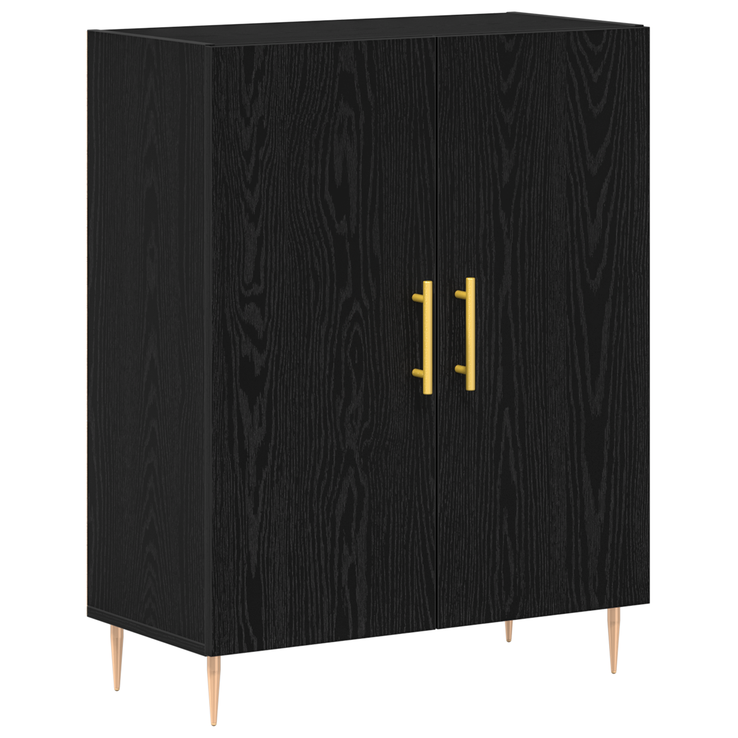 Skap Svart Eik 69,5x34x180 cm