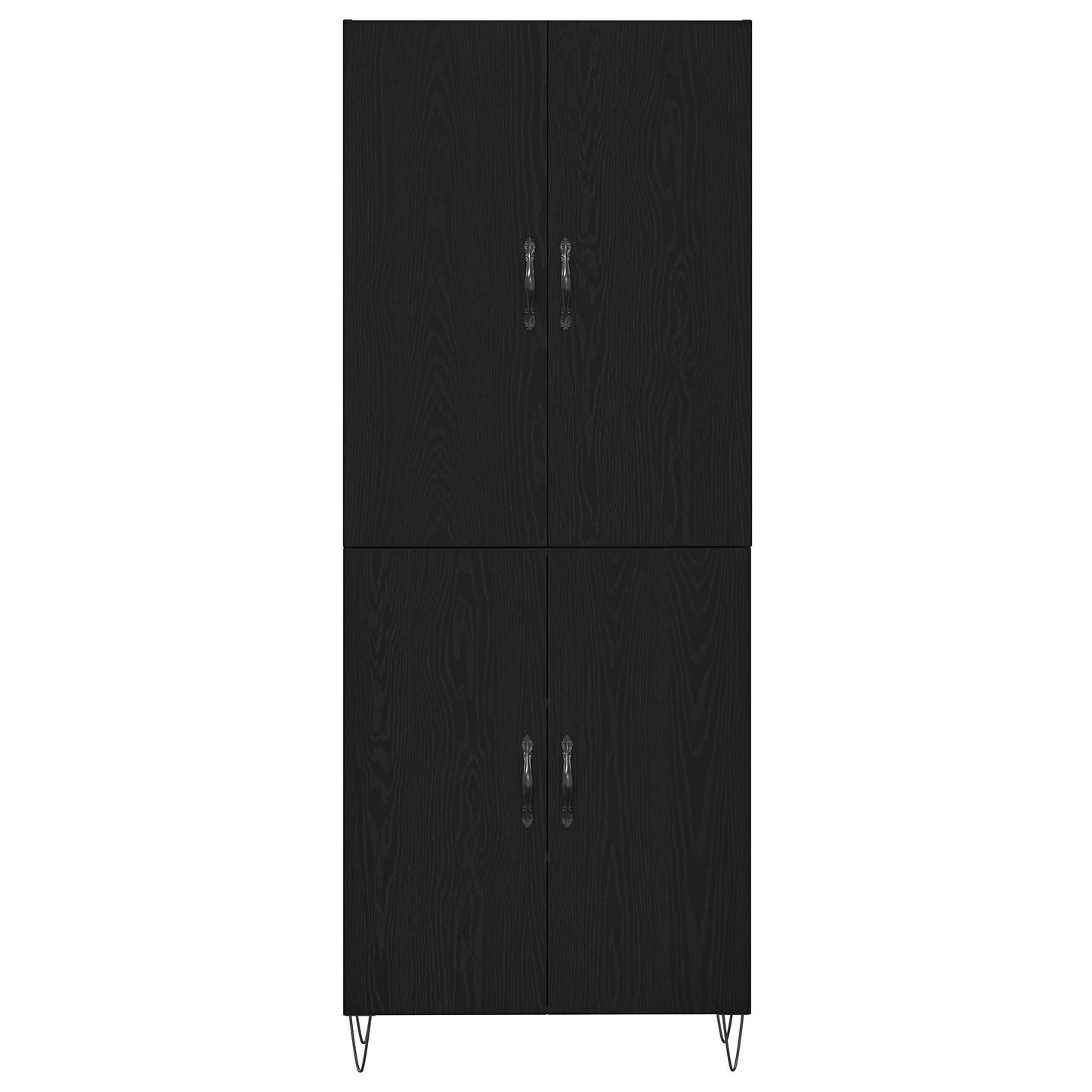 Skap Svart Eik 69,5x34x180 cm