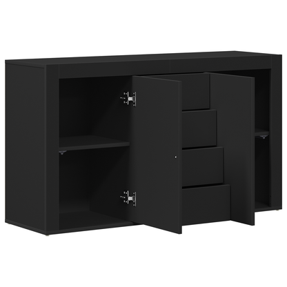 Skjenk Svart 120 x 36 x 69 cm Oppbevaring
