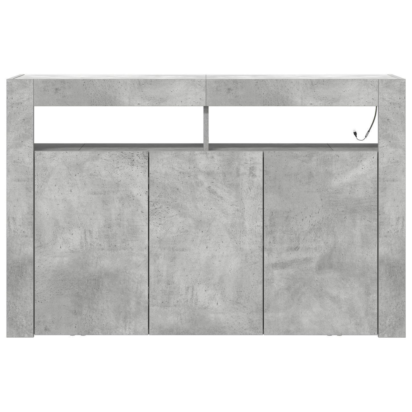 Skap Betonggrå 116 x 30 x 75 cm Rektangulær
