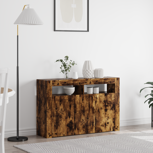 Skap Røkt Eik 116 x 30 x 75 cm