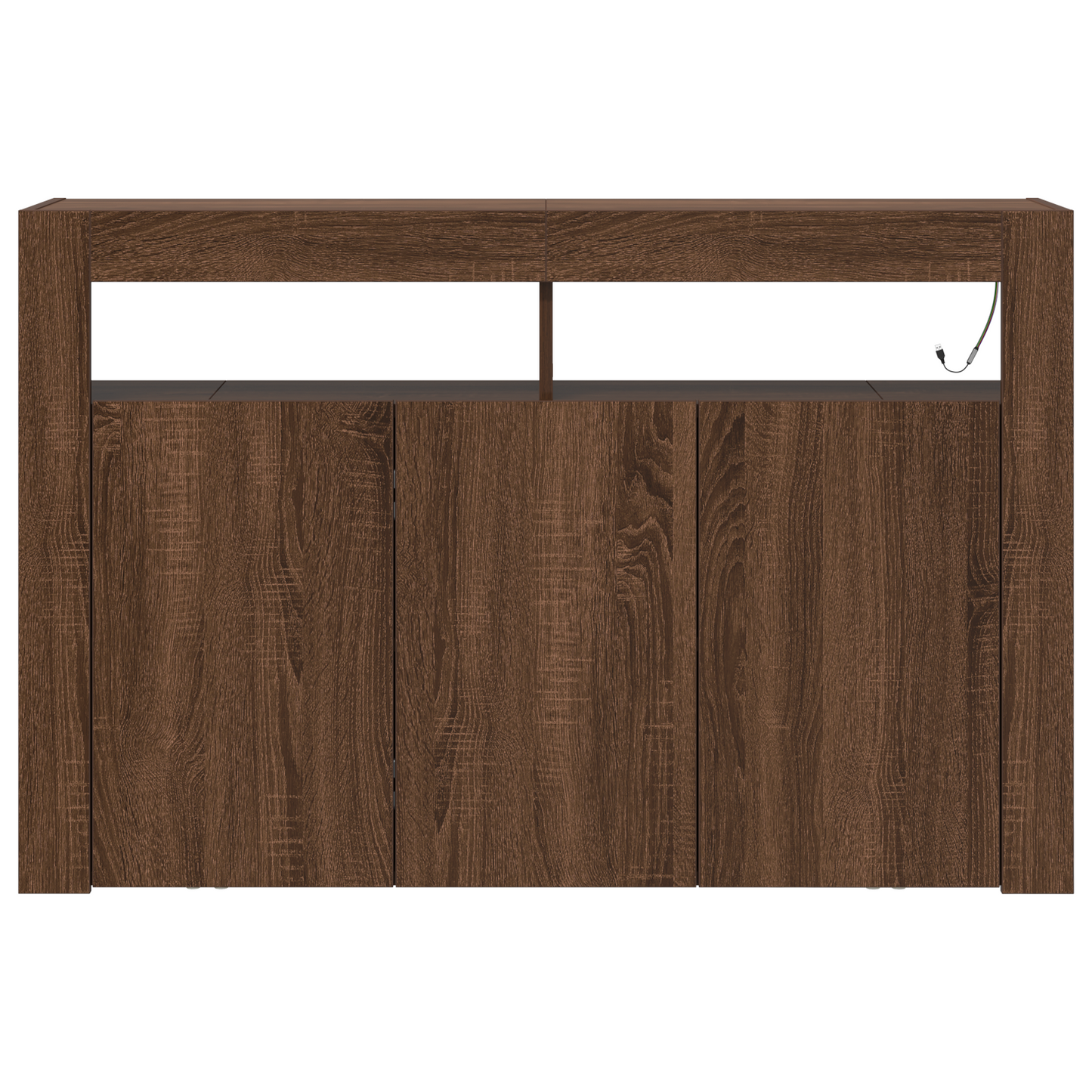 Salongbord Sofabord Brun Eik 116 x 30 x 75 cm Rektangulært