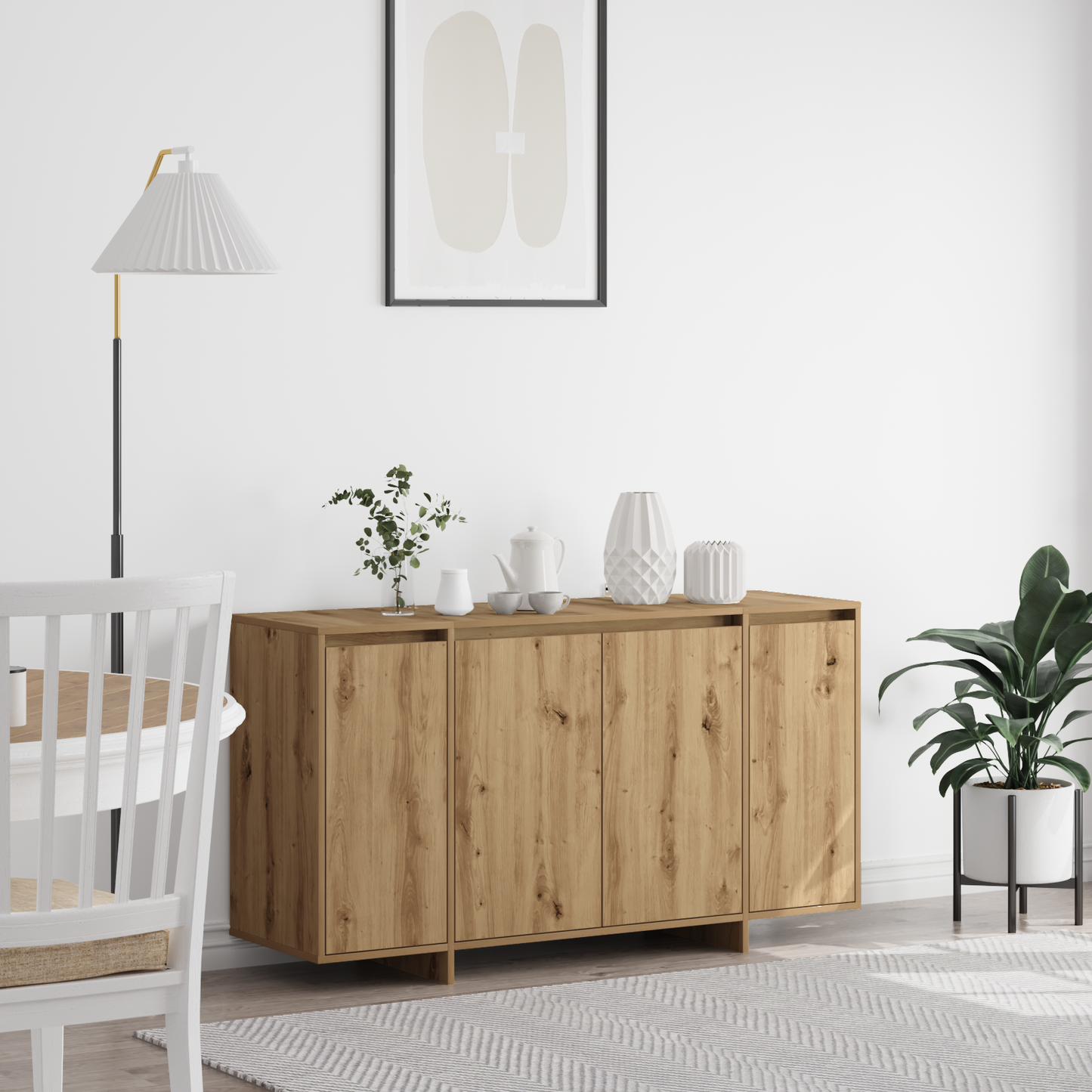 Skjenk Artisan Eik Kraftig Tre 135 x 41 x 75 cm