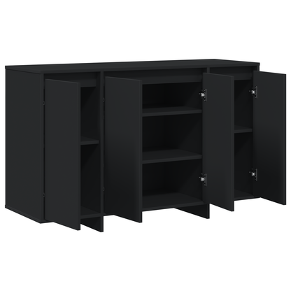 Skjenk Svart Serviesskap 120 x 41 x 75 cm