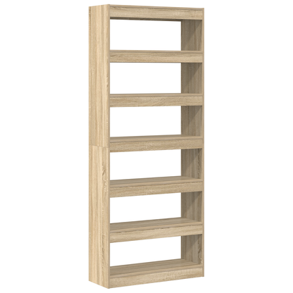Bokhylle Sonoma Eik Romdeler 80 x 30 x 198 cm