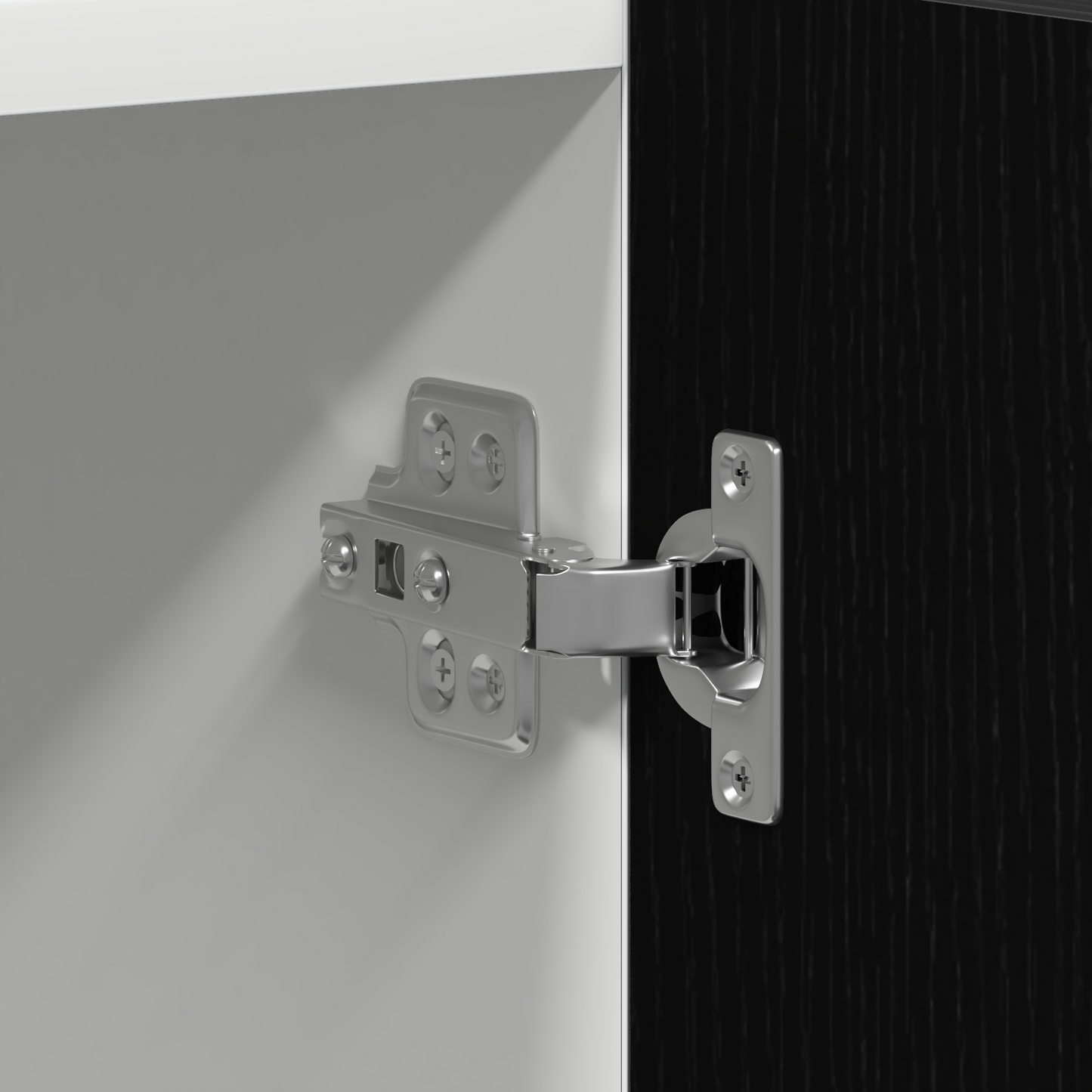 Kjøkkeninnredning Kjøkkenskap Svart Eik 60x57x207 cm for mikrobølgeovn