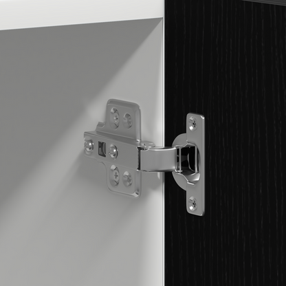 Kjøkkeninnredning Kjøkkenskap Svart Eik 60x57x207 cm for mikrobølgeovn