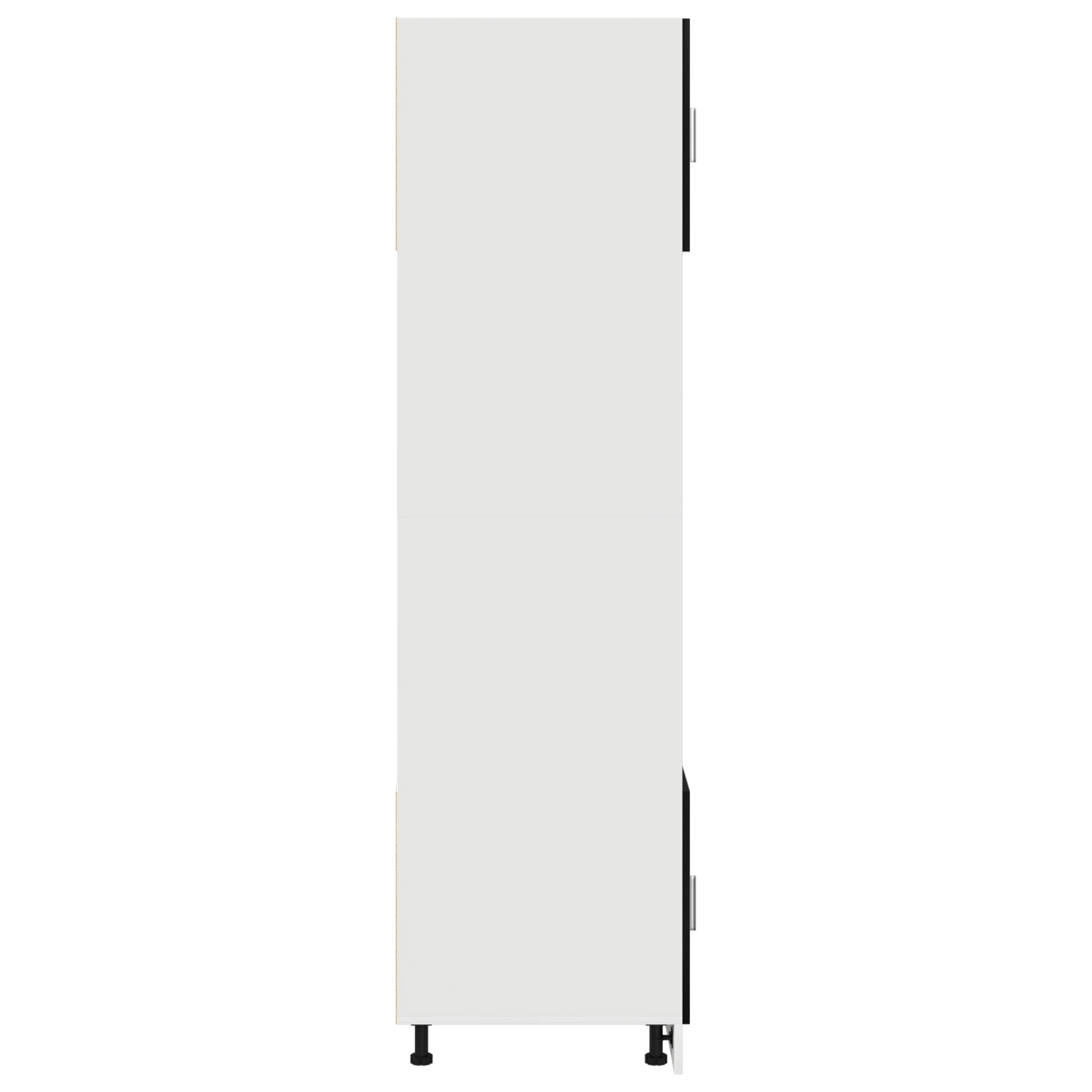 Kjøkkeninnredning Kjøkkenskap Svart Eik 60x57x207 cm for mikrobølgeovn