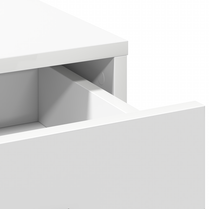 Sminkebord Hvit 3-delt Sett LED