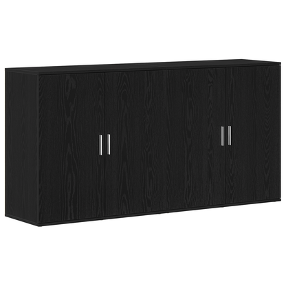 Sidebord Svart Eik 2 stk 79x38x80 cm