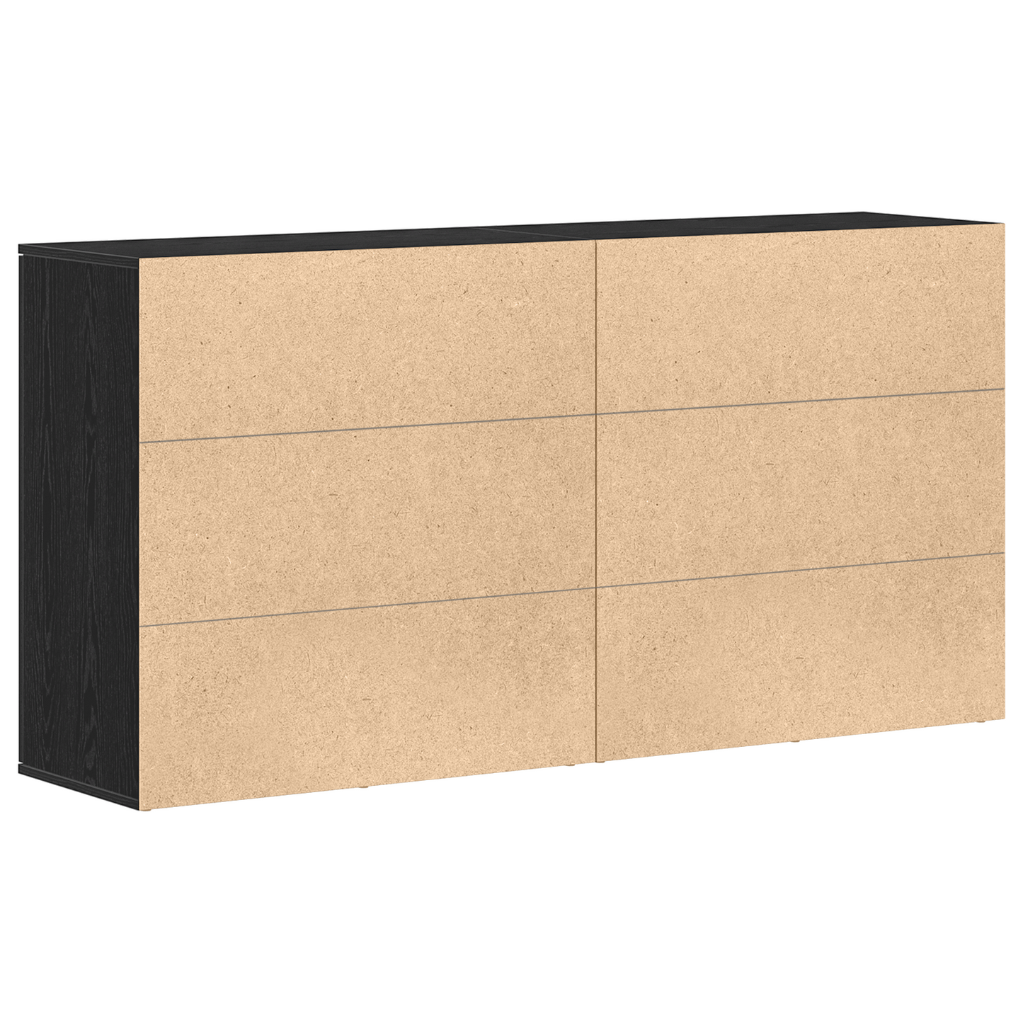 Sidebord Svart Eik 2 stk 79x38x80 cm