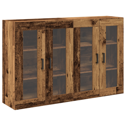 Veggskap Gammelt Tre 2 stk 69,5x34x90 cm