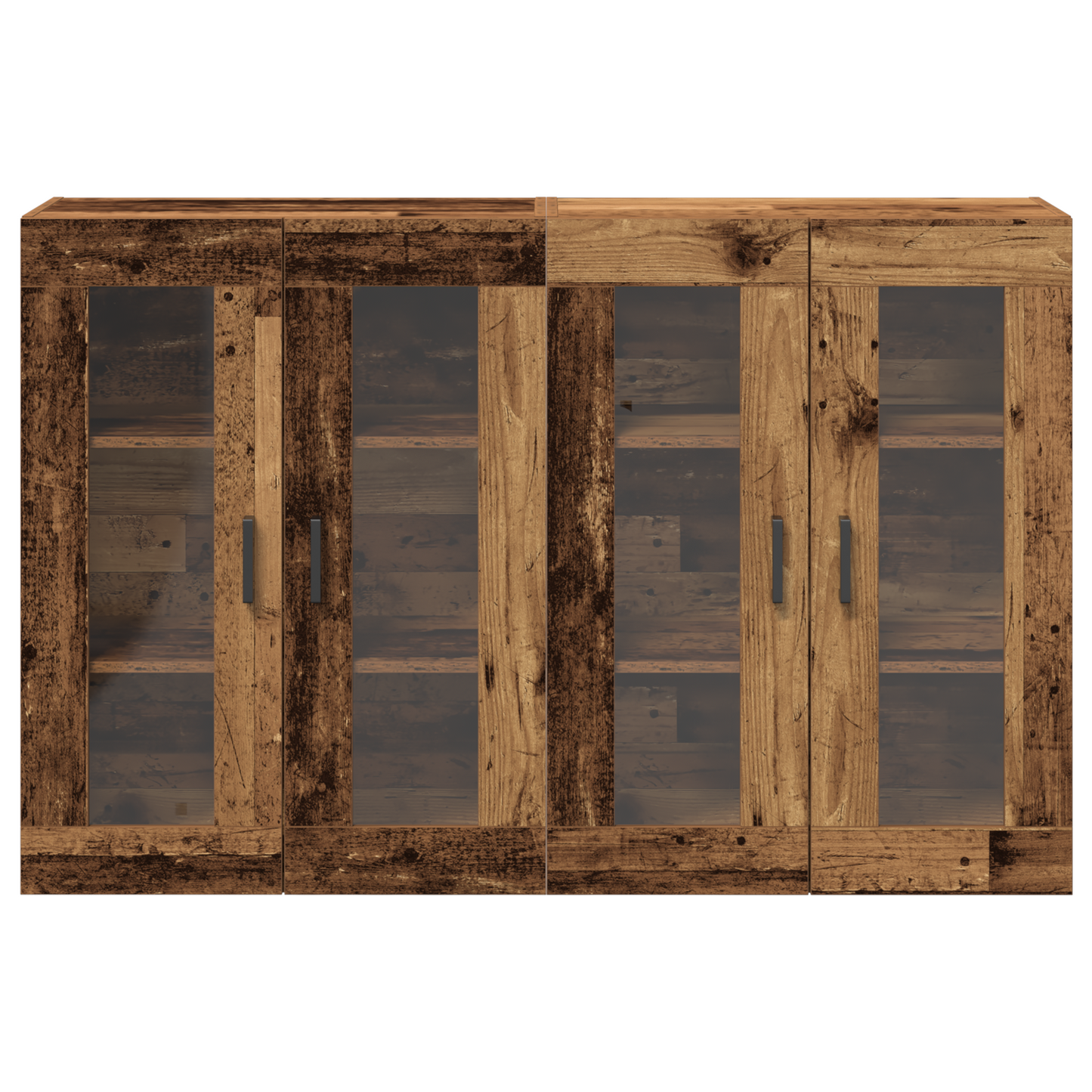 Veggskap Gammelt Tre 2 stk 69,5x34x90 cm