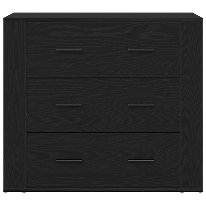 Skap Svart Eik 80x33x150 cm