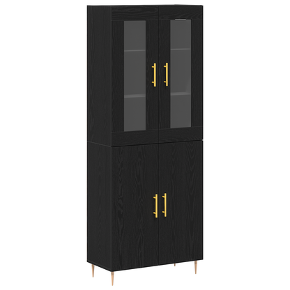 Skap Svart Eik 69.5x34x180 cm