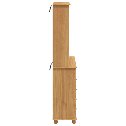 Bokhylle Brun 'ASKIM'Honningbrun 91x40x199.5 cm Solid Furu