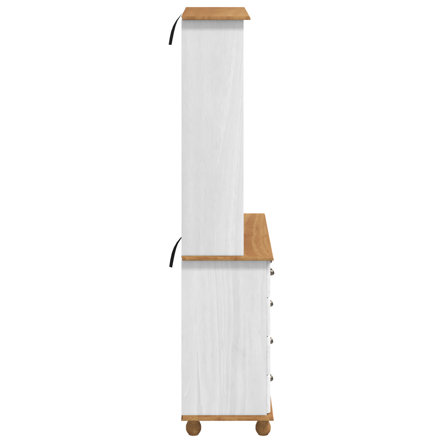 Kommode Hvit “ASKIM” 91x40x183 cm Solid Tre Furu