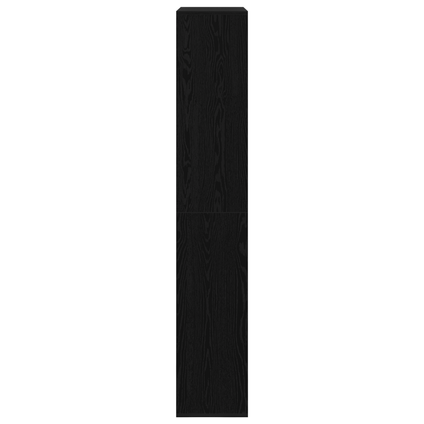 Bokhylle Svart Eik Romdeler 2 stk 100x33x187,5 cm