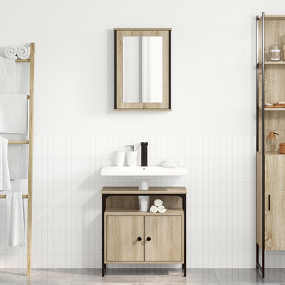 Baderomsmøbelsett Sonoma Eik 2-delt