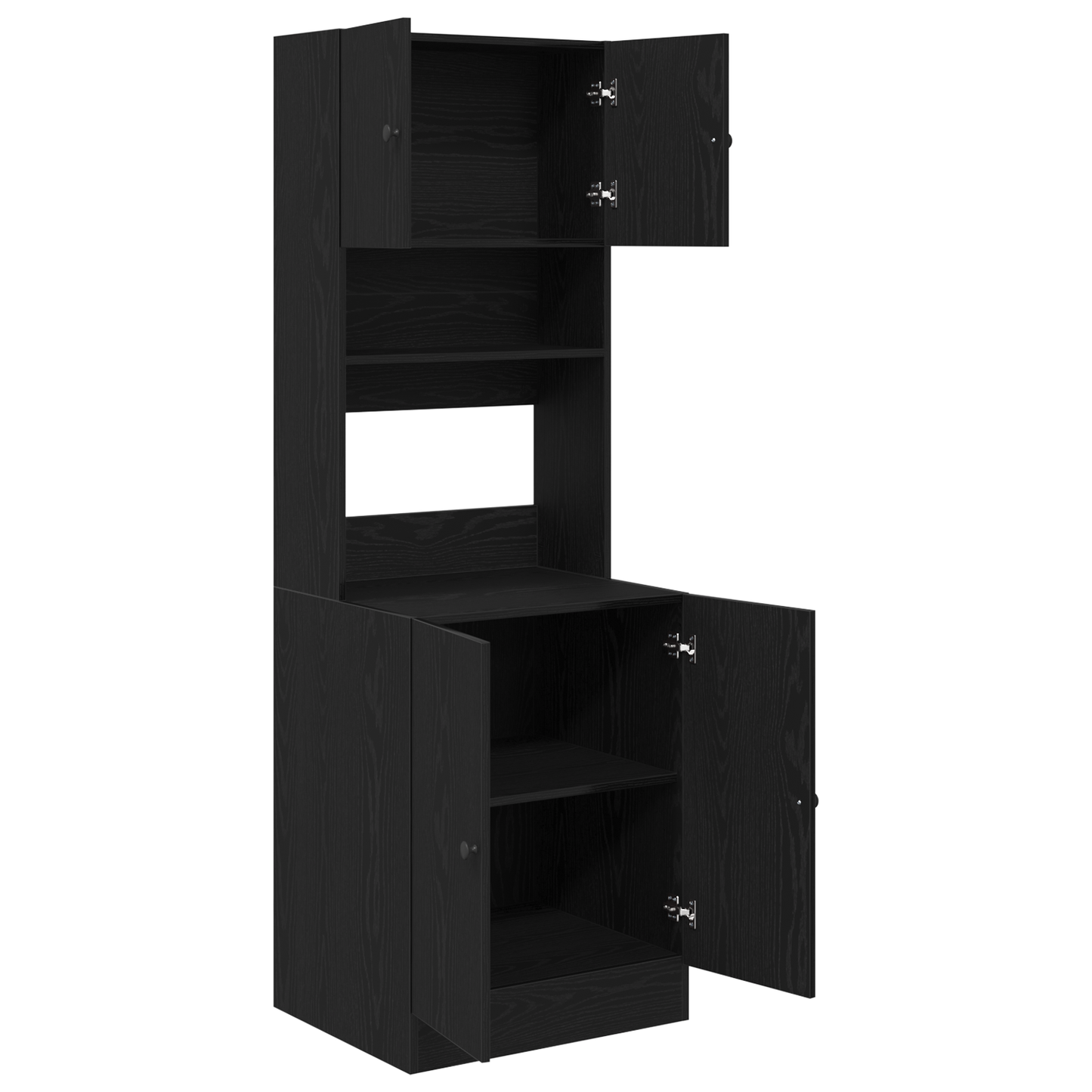 Kjøkkeninnredning Kjøkkenskap Svart Eik 60x50x180 cm