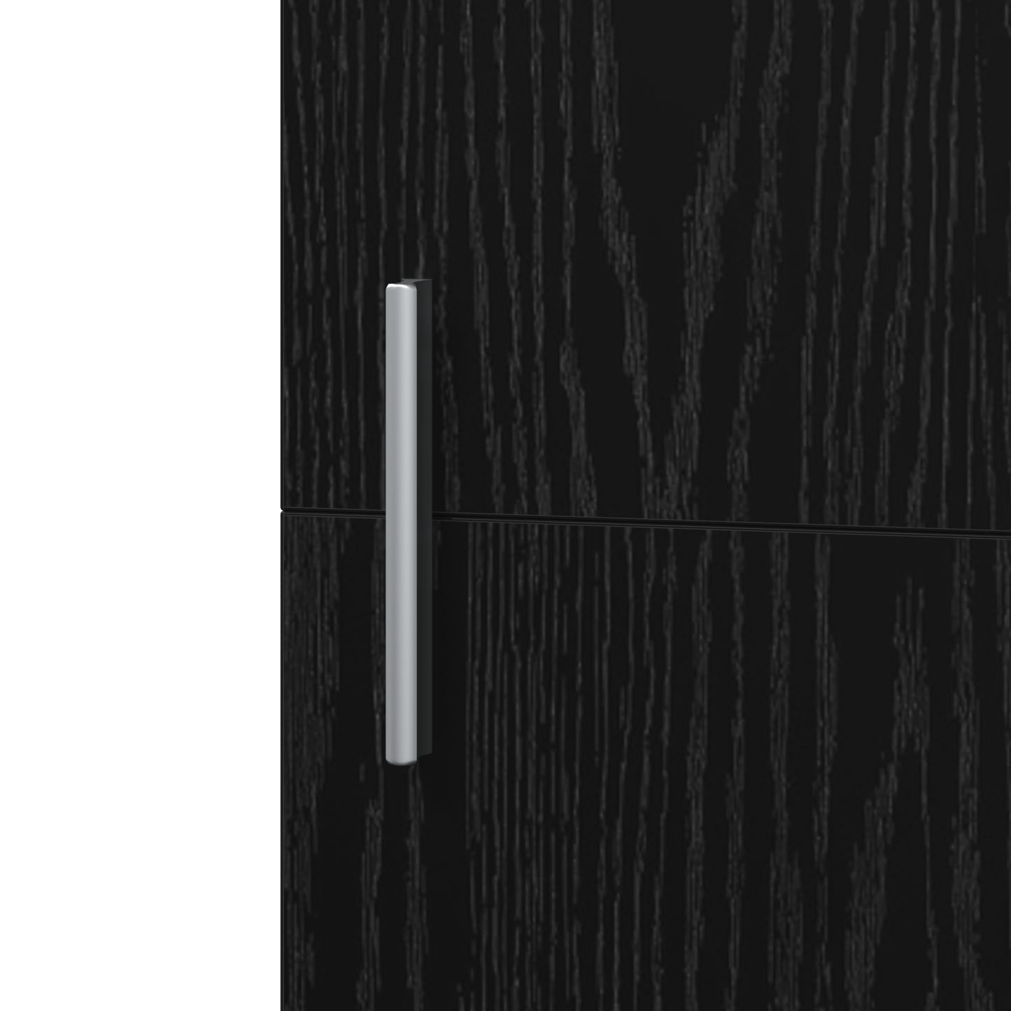 Høyskap Svart Eik 45x42.5x185 cm Konstruert Tre