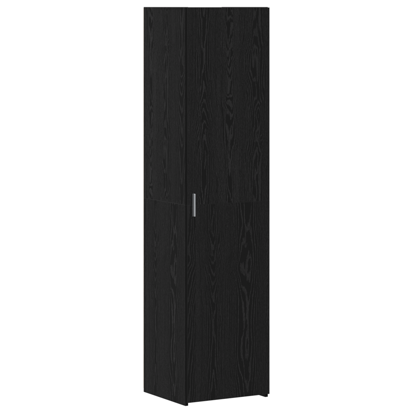 Høyskap Svart Eik 45x42.5x185 cm Konstruert Tre