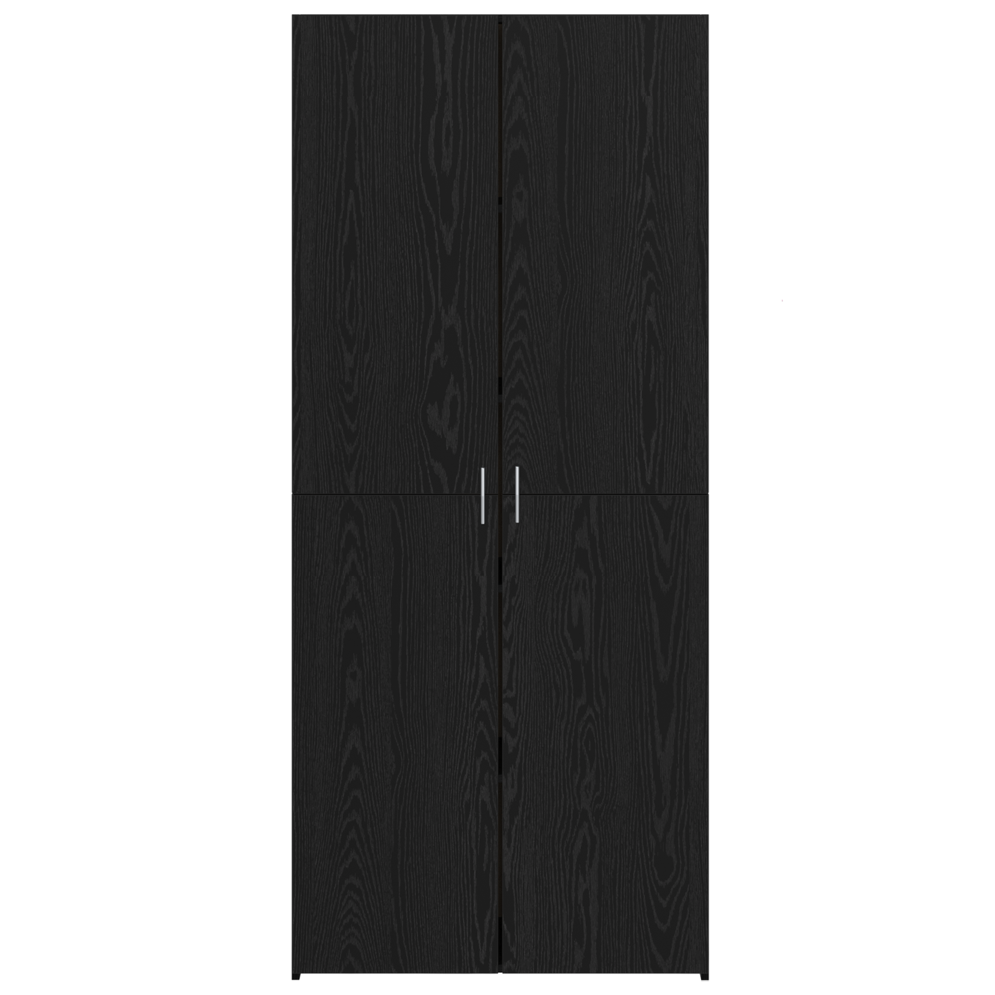 Skap Svart Eik 40x42.5x185 cm Treverk