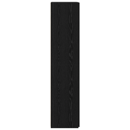 Skap Svart Eik 40x42.5x185 cm Treverk