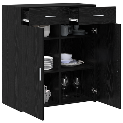 Skap Svart Eik 80x42.5x93.5 cm