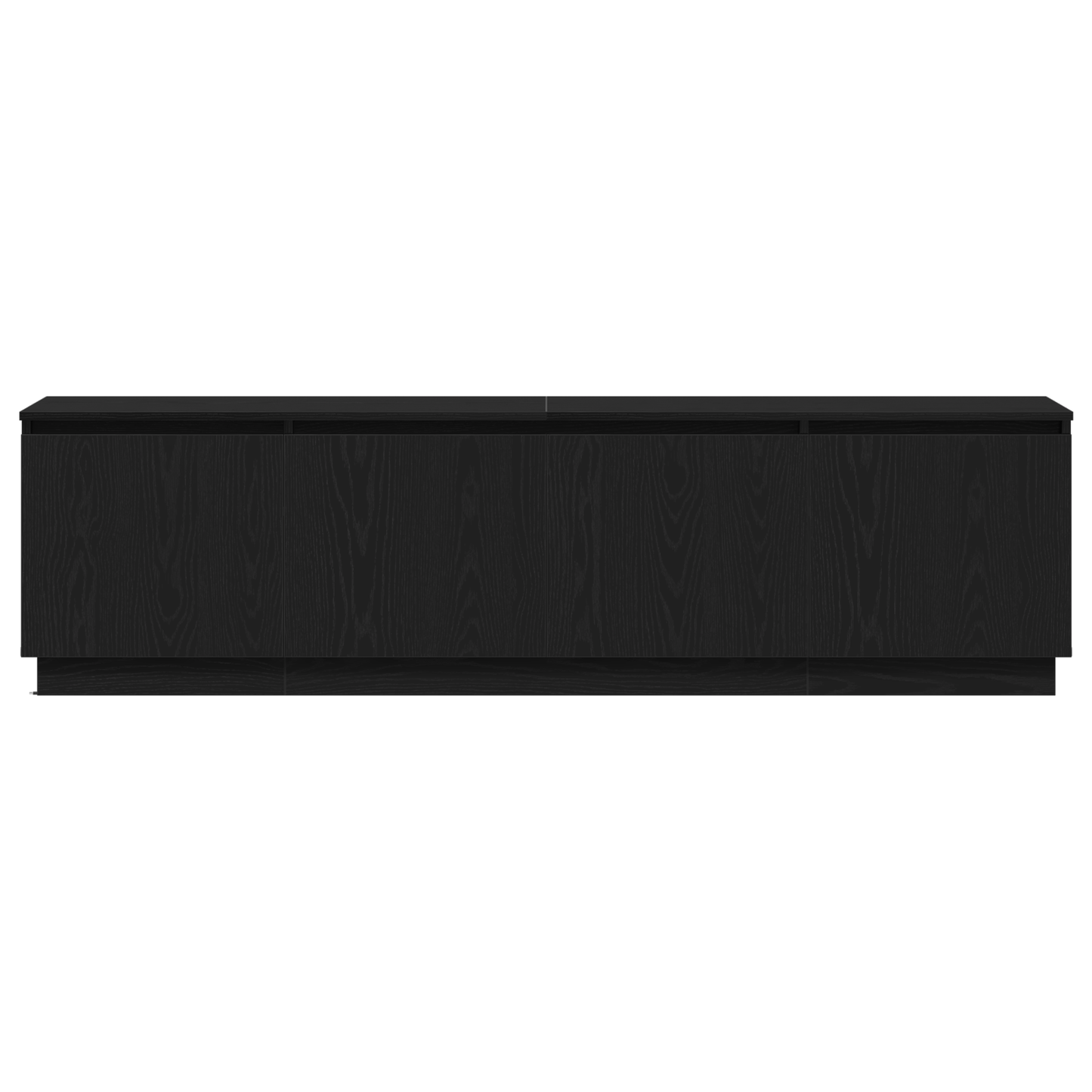 TV-Møbel Svart Eik TV-benk med LED 180x38x49 cm