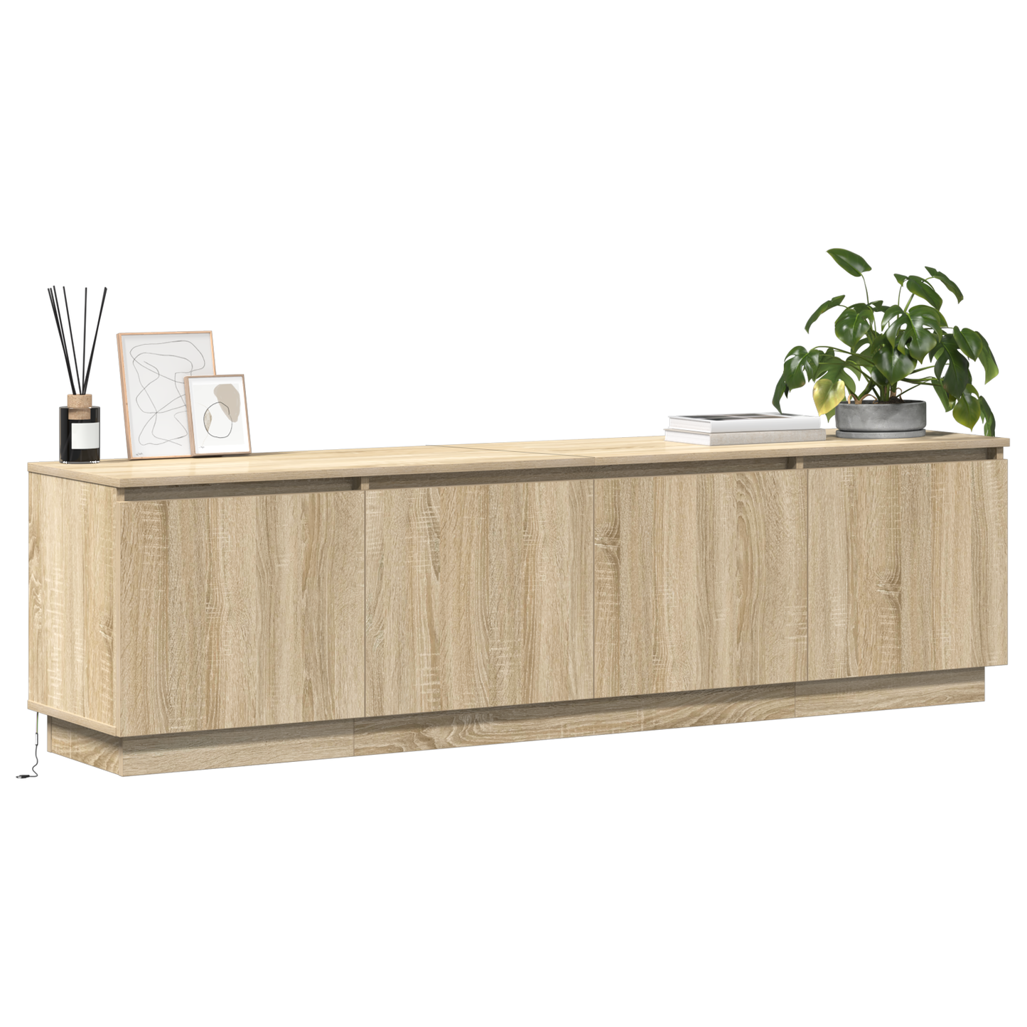 TV-Møbel Sonoma Eik TV-benk med LED 180x38x49 cm