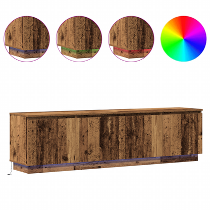TV-Møbel Gammelt Tre TV-skap med LED Gamle Tre 180x38x49 cm