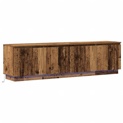 TV-Møbel Gammelt Tre TV-skap med LED Gamle Tre 180x38x49 cm