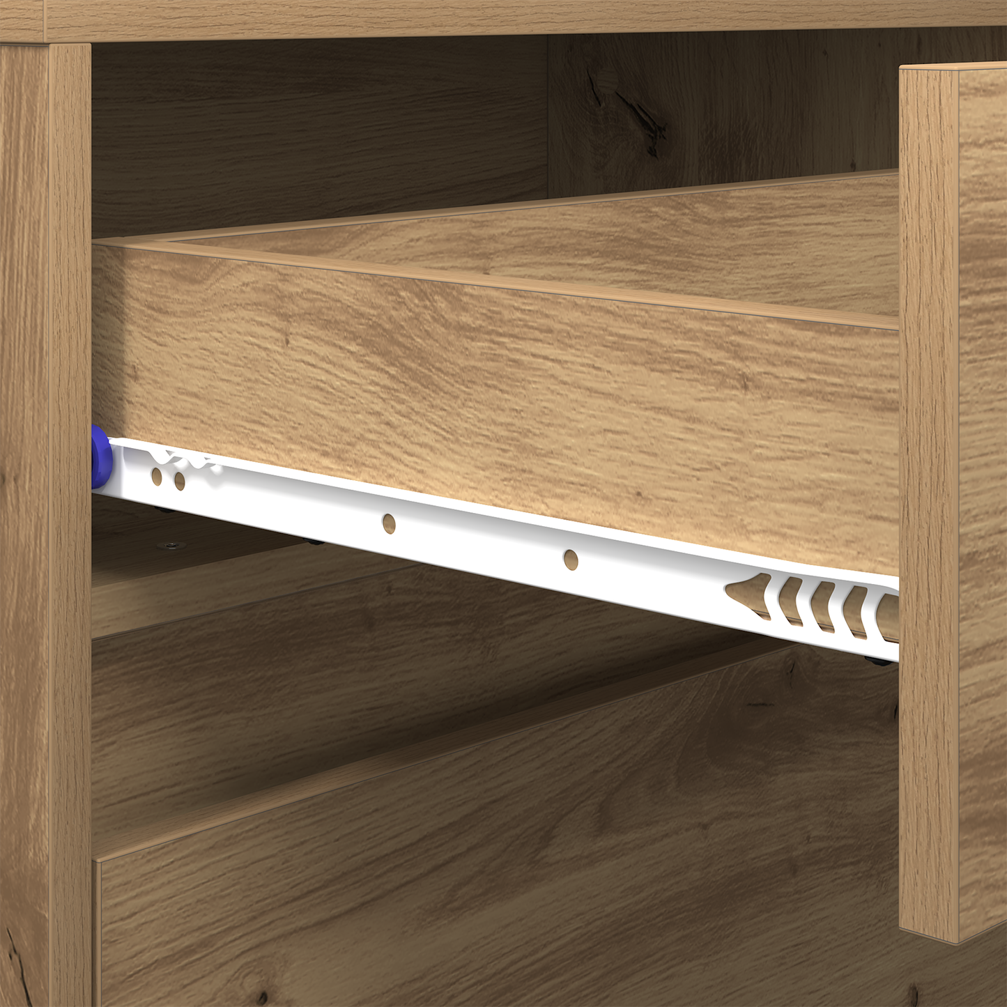TV-Møbel Brun TV-skap 181 x 34 x 50 cm LED-lamper
