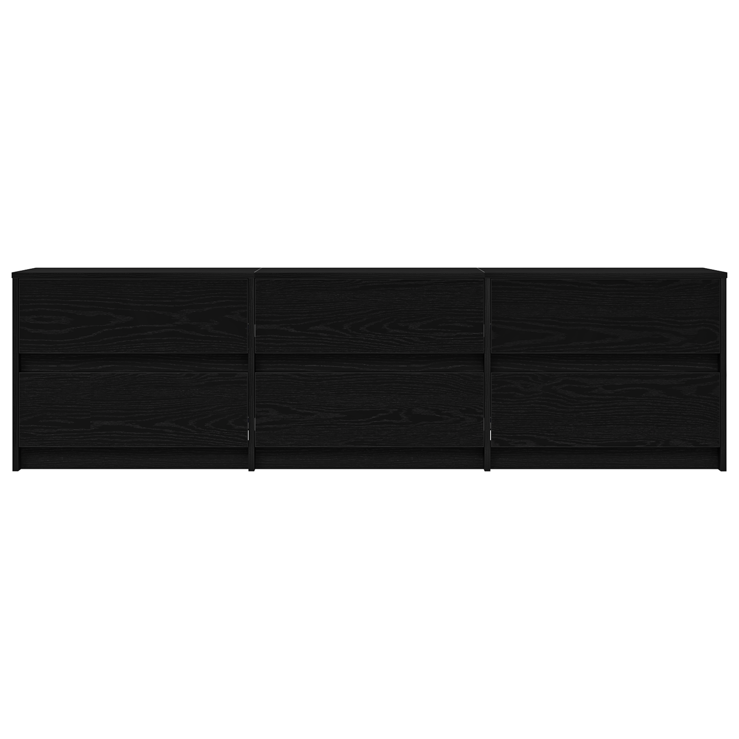 TV-Møbel Svart TV-skap 182 x 34 x 50 cm