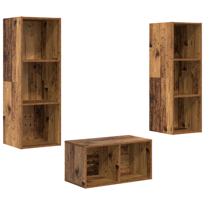 TV-Møbel Gammelt Tre TV-benk sett 37 x 37 x 107 cm