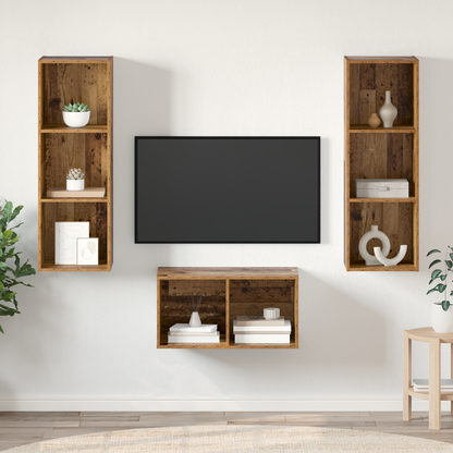 TV-Møbel Gammelt Tre TV-benk sett 37 x 37 x 107 cm