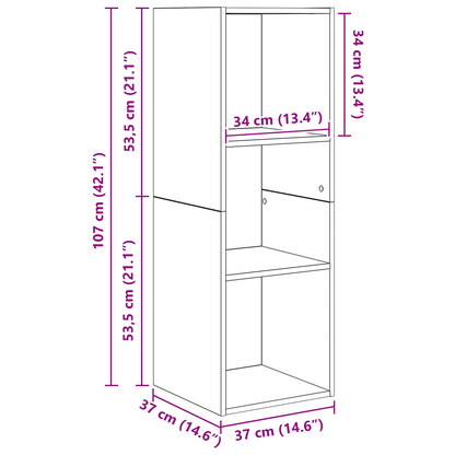 TV-Møbel Gammelt Tre TV-benk sett 37 x 37 x 107 cm